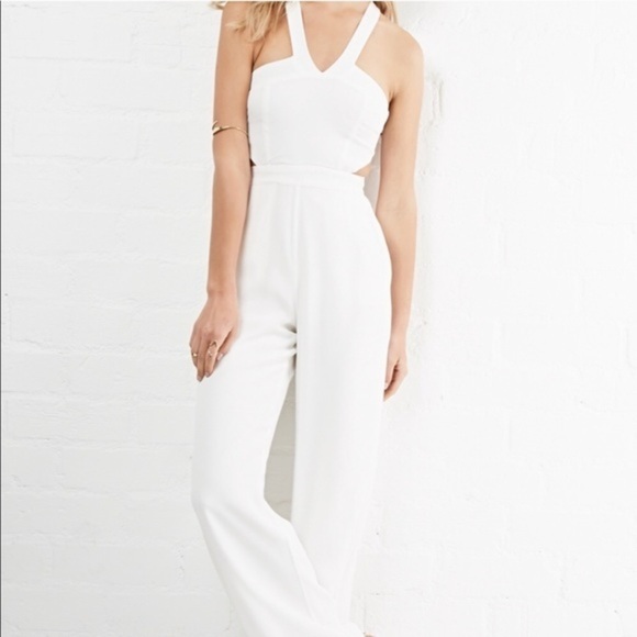 NWT Lovers + Friends adore you white jumpsuit - Picture 6 of 6